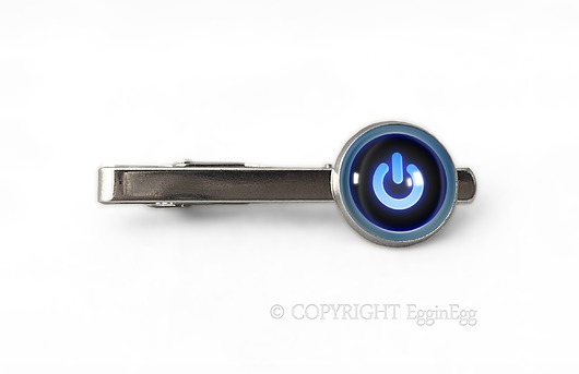 Power button - spinka do krawata - 0319 EgginEgg Men