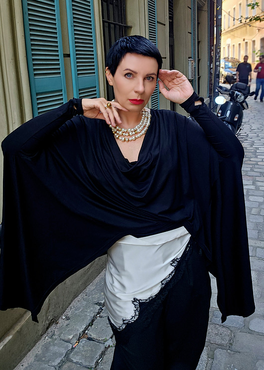 tuniki damskie New Tunika Geometric Woda