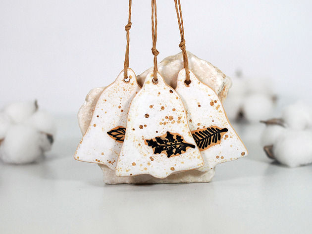 ozdoby choinkowe Zestaw 3 dzwonków choinkowych