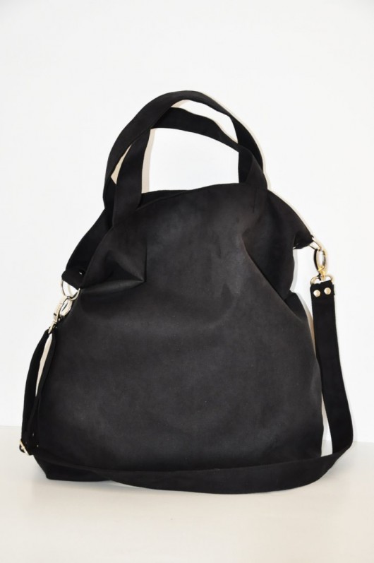 Torba hobo XXL - czerń PRACOWNIA 166