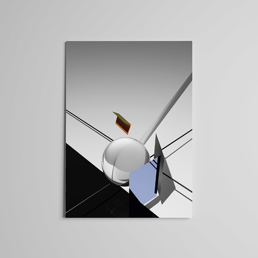 Plakat 3D Grafika Geometria zemeatelier