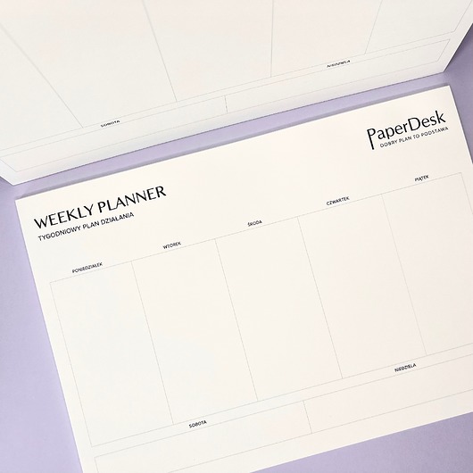 kalendarze i plannery Tygodniowy planner
