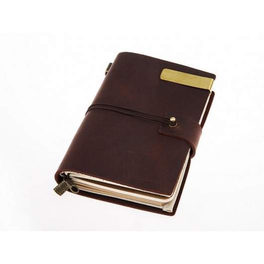 VINTAGE MIDI NOTEBOOK - BURGUND + akcesoria DROBINY CZASU