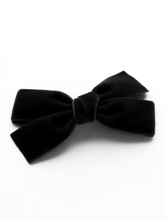 ozdoby do włosów dla dzieci Spinka do włosów VELVET BOW Black