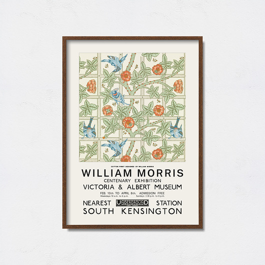 Wiliam Morris plakat do wystawy Pas De LArt