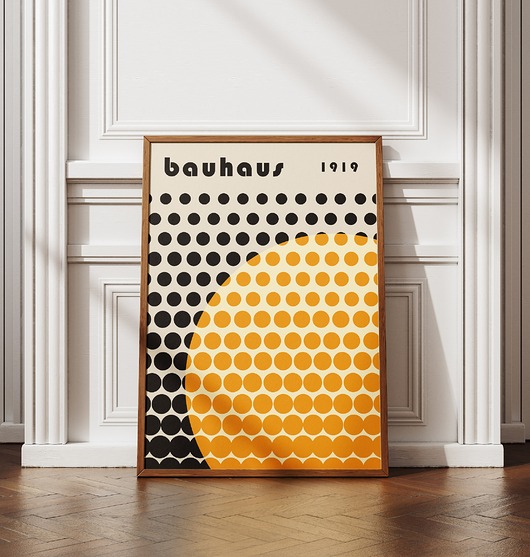 plakaty Minimalistyczny plakat - Bauhaus 1919  - Do salonu, sypialni, biura