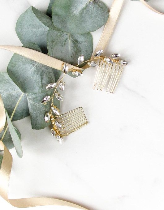 Grzebień ślubny LAUREL COMB Bianco Jewelry