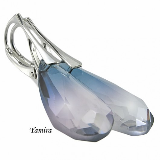 kryształ Swarovski Ocean Blue - kolczyki yamira