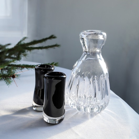 szklanki i kieliszki Zestaw  dwóch kieliszków i karafki "Optyk"