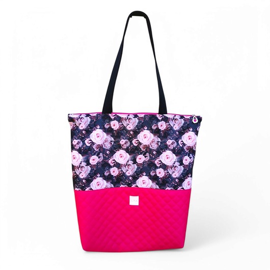 torby na ramię Torba shopper na zakupy wodoodporna shopperka torba na ramię kwiaty róże
