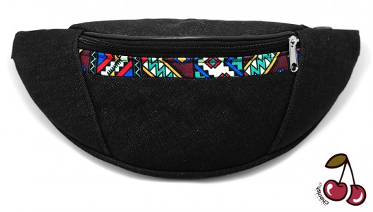 Saszetka czarny Aztec cherrish