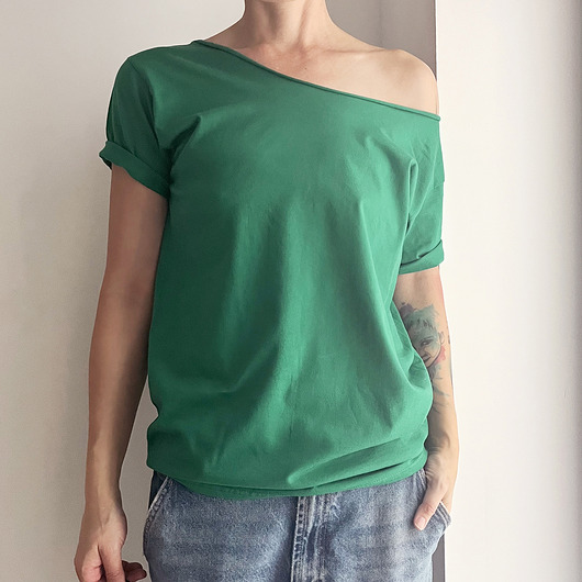 t-shirt damskie Trawa Oversize