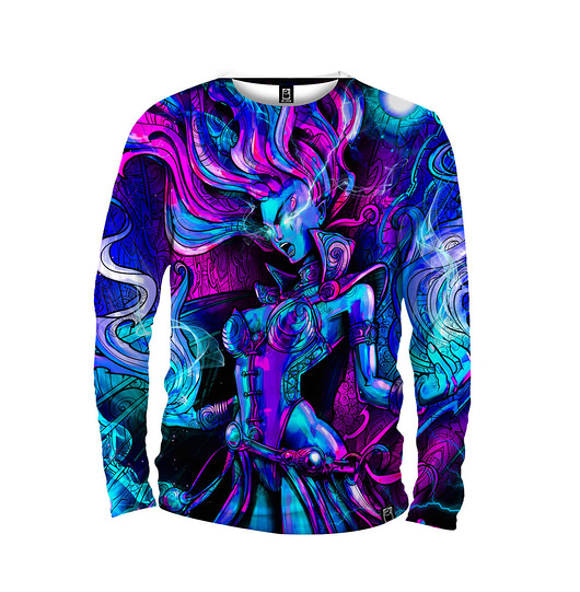 bluzy męskie Koszulka Longsleeve Męska DR.CROW Manga