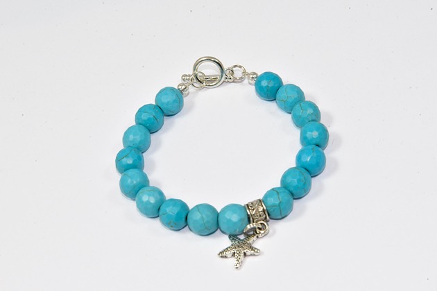 bransoletki z kamieni naturalnych Bransoletka Turkus Kamień naturalny