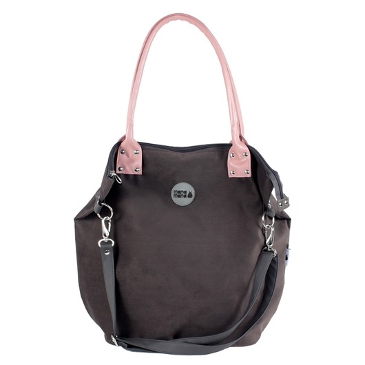 Torba Damska Worek Mysza Grafit #Powder Pink MANA MANA