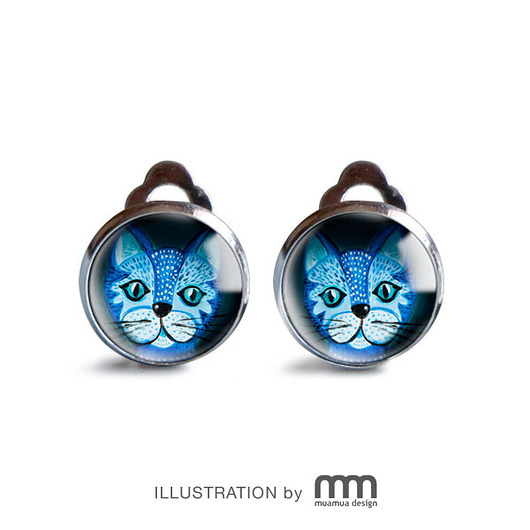 BLUE CAT klipsy muamua design