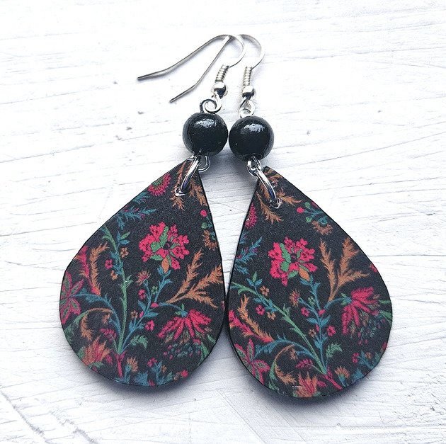 kolczyki drewniane Blaski i cienie