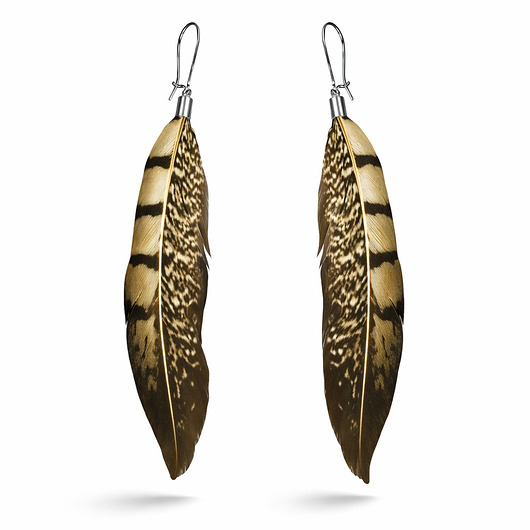 kolczyki z piórami Kolczyki z piór Terra