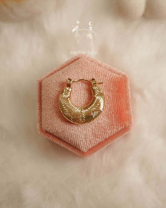 kolczyki pozłacane Kolczyki pozłacane Statement Hoops