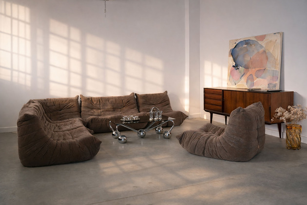 fotele Fotel Togo, francuski design, lata 70, M Ducaroy, Ligne Roset