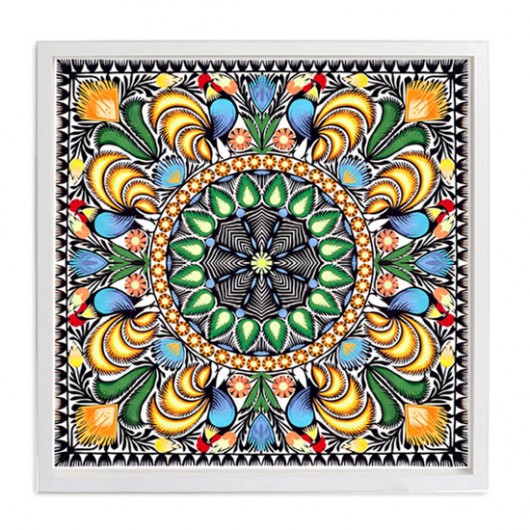 ROOSTERS_Florida colors (Art Papercuts)_1 na ludowo