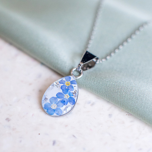 wisiory Wisiorek z niezapominajkami