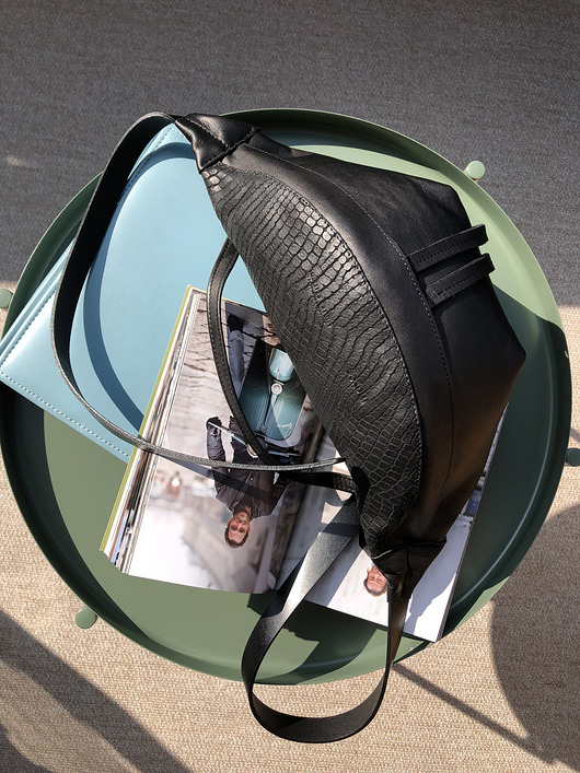 saszetka nerka Duża skórzana NERKA TOREBKA INA BAG