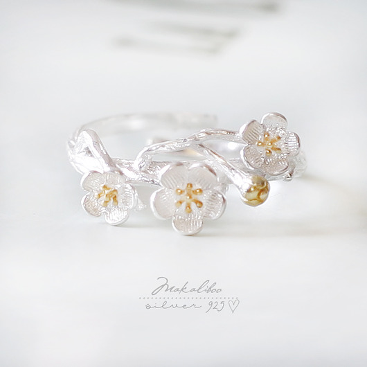 Sakura- Makaliboo  - SREBRO 925 -BOX Ewa Saj  Silver