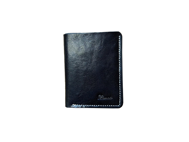 Etui na karty 022 czarne - mini portfel Lamato