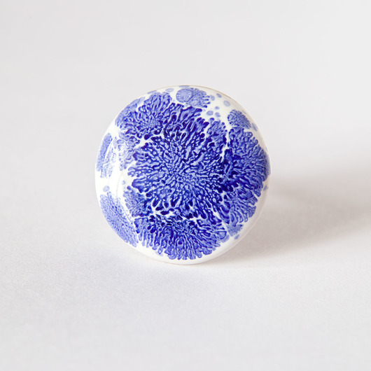 pierścionki srebrne Pierścionek z ceramicznym oczkiem 23 mm