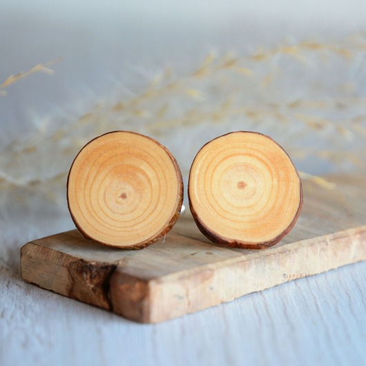 Prosto z drzewa – spinki mankietowe MyPieceOfWood