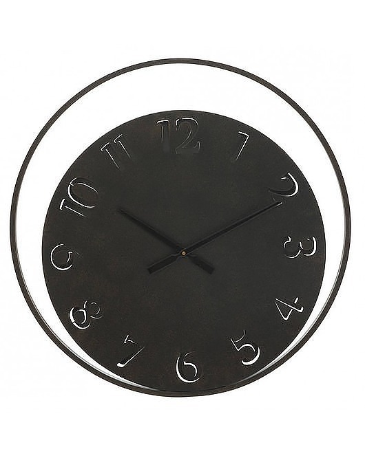 zegary Zegar Metalowy Zegar Ścienny Moon 60 cm
