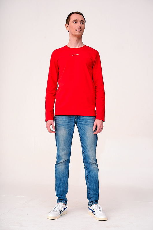 bluzy męskie Longsleeve Red