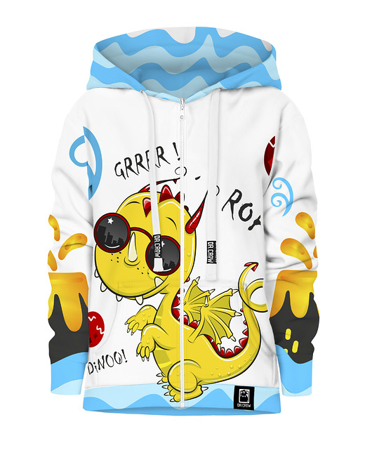 bluzy dla chłopców Bluza Zamek Chłopiec DR.CROW Cute Dino