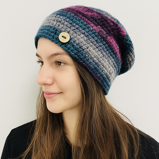 czapki damskie Kolorowa czapka jesienno-zimowa uniwersalna unisex