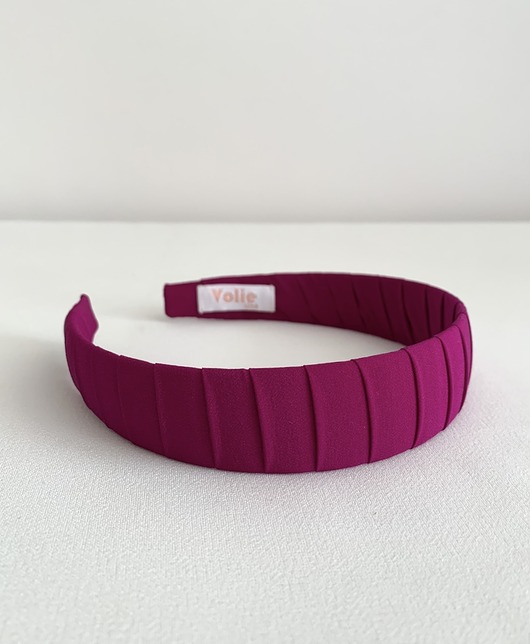 opaski do włosów Jedwabna okręcana opaska do włosów Fuksja Chic