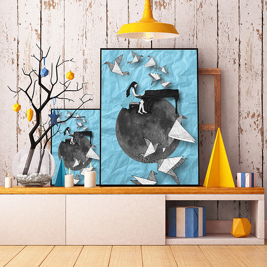 Art print... 30x40 cm. Parallel World