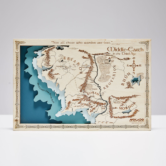 Ozdoby na ścianę Mini Mapa Śródziemia