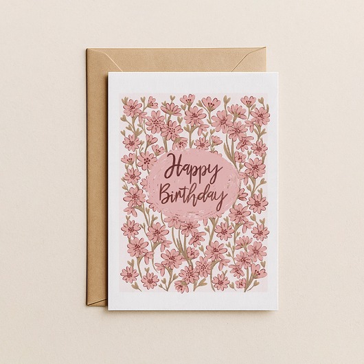 kartki okolicznościowe - wydruki Kartka urodzinowa - Happy birthday