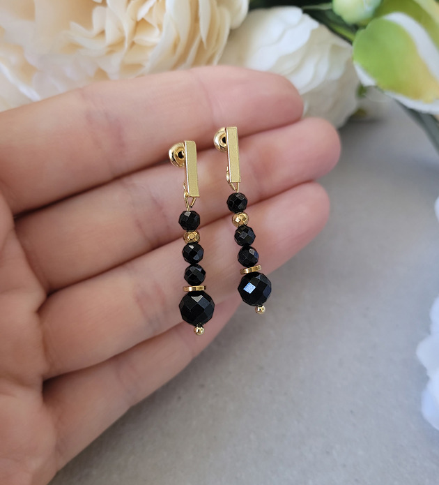 kolczyki z kamieniami Kolczyki na sztyftach z Turmalinem