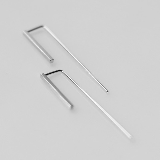 kolczyki z mosiądzu Kolczyki Prostopadłościan