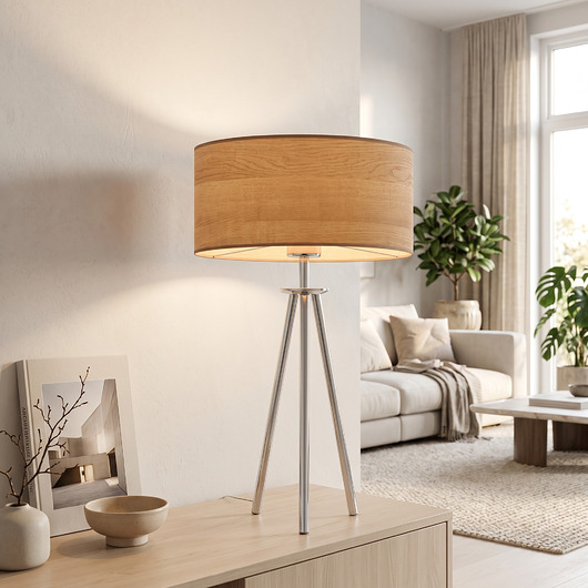 lampy stołowe Czarno-złota lampa stołowa na trójnogu ALTA ECO