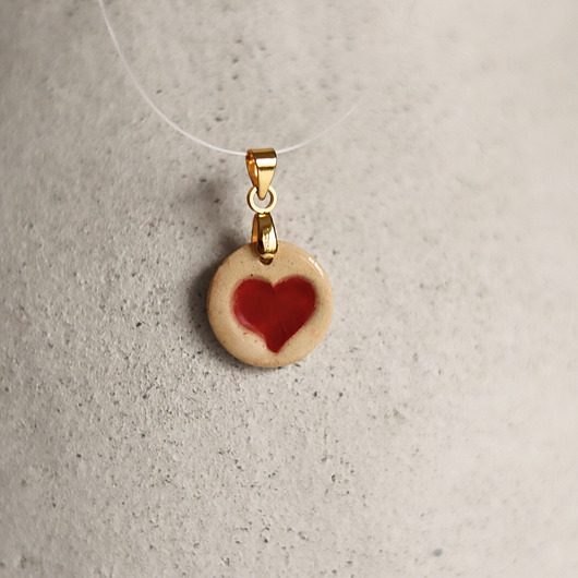 wisiory Wisiorek ceramiczne mini serduszko