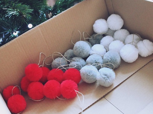 Bombki tiulowe, 4 cm, różne kolory Colleco