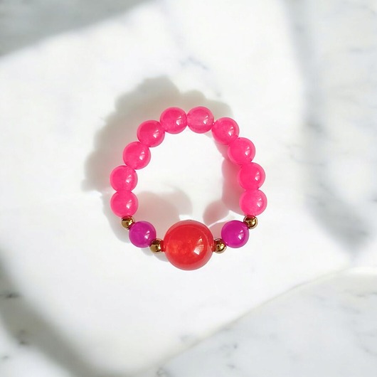 pierścionki elastyczne Pierścionek : SUMMER ENERGY : jadeit