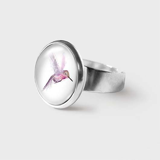 pierścionek z żywicy Pierścionek - Koliber