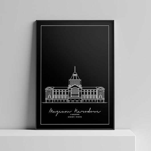 plakaty Plakat Architektura - Szczecin - Muzeum Narodowe