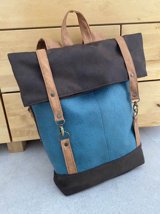 plecaki Plecak  włóczykija - brąz, turkus, cynamon