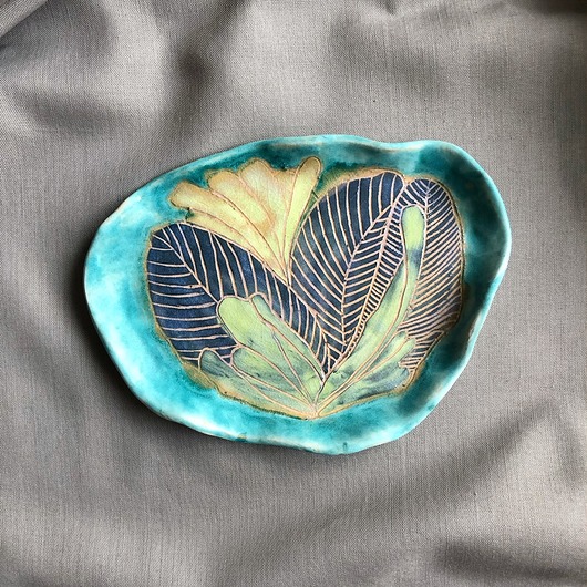 pojemniki na biżuterię Ceramiczny talerzyk Floral