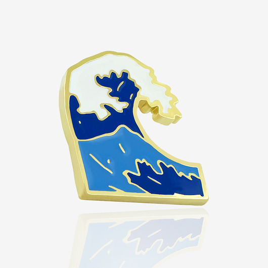 przypinki Pins fala "Duża fala"